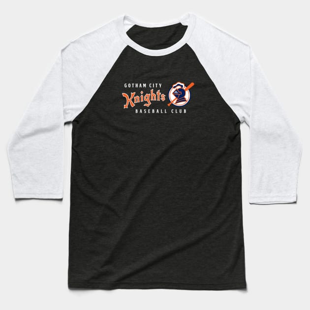 Gotham City Knights Logo - Style A Baseball T-Shirt by Jake Ingram